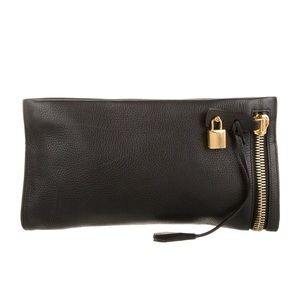 EUC Tom Ford leather clutch